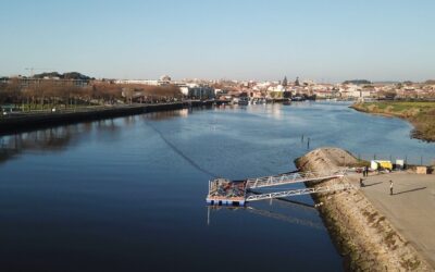 European project MAELSTROM launches a Bubble Barrier in Portugal to catch Plastic in the Ave River at Vila do Conde